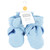 Hudson Baby Quilted Booties, Light Blue