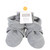 Hudson Baby Quilted Booties, Heather Gray