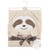 Hudson Baby Cotton Animal Face Hooded Towel, Sloth