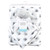 Hudson Baby Plush Blanket with Security Blanket, Cloud Boy
