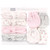Hudson Baby Cotton Headband and Scratch Mitten Set, Lace Medallion