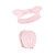 Hudson Baby Cotton Headband and Scratch Mitten Set, Pink Bandana