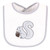 Hudson Baby Cotton Terry Drooler Bibs with Fiber Filling, Neutral Woodland
