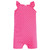 Hudson Baby Cotton Rompers, Pink Strawberry