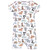 Hudson Baby Cotton Rompers, Zoo Animals