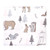 Hudson Baby Cotton Flannel Receiving Blankets, Winter Forest