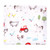 Hudson Baby Cotton Poly Flannel Receiving Blankets Bundle, Boy Farm Animals