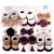 Hudson Baby Headband and Socks Giftset, Burgundy Leopard 10-Pack