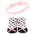 Hudson Baby Headband and Socks Giftset, Pink Black Love 10-Pack