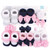Hudson Baby Headband and Socks Giftset, Navy White 10-Pack