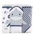Hudson Baby Cotton Rich Hooded Towels, Gray Shark