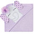 Hudson Baby Cotton Rich Hooded Towels, Purple Dots Pretty Elephant