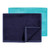 Hudson Baby Rayon from Bamboo Bib, Burp Cloth and Washcloth 10Pk, Navy Teal