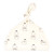 Touched by Nature Organic Cotton Swaddle Blanket and Headband or Cap, Milk