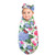 Touched by Nature Organic Cotton Swaddle Blanket and Headband or Cap, Hydrangea Monarch
