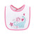 Hudson Baby Cotton Terry Drooler Bibs with Fiber Filling, Girl Dino