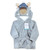 Hudson Baby Plush Animal Face Bathrobe, Winter Moose