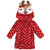 Hudson Baby Plush Animal Face Bathrobe, Holiday Reindeer
