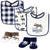 Hudson Baby Cotton Bib and Sock Set, Moose Bear