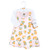Hudson Baby Cotton Dress and Cardigan Set, Citrus Orange