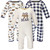 Hudson Baby Cotton Coveralls, Moose Bear