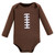 Hudson Baby Cotton Long-Sleeve Bodysuits, Brown Football Buddy