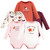 Hudson Baby Cotton Long-Sleeve Bodysuits, Pink Fall