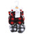 Hudson Baby Animal Fleece Booties 2-Pack, Red Black White Plaid