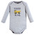Hudson Baby Cotton Long-Sleeve Bodysuits, Construction 3-Pack