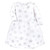 Hudson Baby Quilted Cotton Dress and Leggings, Silver Snowflakes