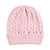 Hudson Baby Knit Caps and Cuffed Beanies, Pink Cream