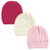Hudson Baby Knit Caps and Cuffed Beanies, Pink Cream