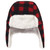 Hudson Baby Trapper Hat, Mitten and Bootie Set, Black Red Plaid