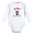 Hudson Baby Cotton Long-Sleeve Bodysuits, Mommy Latte