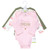 Hudson Baby Cotton Long-Sleeve Bodysuits, Mom Dad Floral