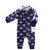 Hudson Baby Plush Jumpsuits, Blue Football