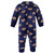 Hudson Baby Plush Jumpsuits, Blue Football