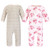 Hudson Baby Premium Quilted Coveralls, Blush Rose Leopard