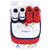 Hudson Baby Cotton Bib and Sock Set, Wildflower
