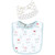 Hudson Baby Cotton Bib and Headband or Caps Set, Llama