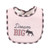 Hudson Baby Cotton Terry Drooler Bibs with Fiber Filling, Girl Moose Bear