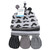 Hudson Baby Cotton Cap and Scratch Mitten Set, Modern Mustache