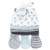 Hudson Baby Cotton Cap and Scratch Mitten Set, Modern Elephant