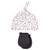 Hudson Baby Cotton Cap and Scratch Mitten Set, Berry Floral