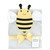 Hudson Baby Cotton Animal Face Hooded Towel, Bee