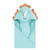 Hudson Baby Cotton Poly Animal Face Hooded Towel, Triceratops