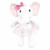 Hudson Baby Plush Bathrobe and Toy Set, White Elephant
