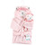 Hudson Baby Plush Bathrobe and Toy Set, Bear Girl