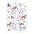 Hudson Baby Cotton Flannel Burp Cloths Bundle, Woodland Floral