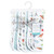 Hudson Baby Muslin Burp Cloth 7pk, Dino